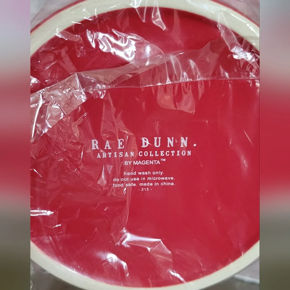Rae Dunn Holiday RED Dog Bowl Gift Set • DECK the Paws •